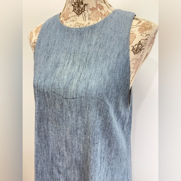 ALICE + OLIVIA Two-Tone Blue DORIS tank dress size 4 - Picture 3 of 14